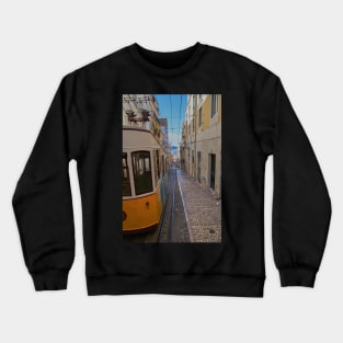 Ascensor da Bica furnicular, Lisbon Crewneck Sweatshirt